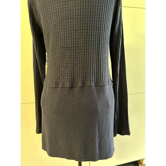 Velvet by Graham & Spencer Bertha Waffle Knit Waterfall Cardigan Navy Size S - Picture 7 of 12